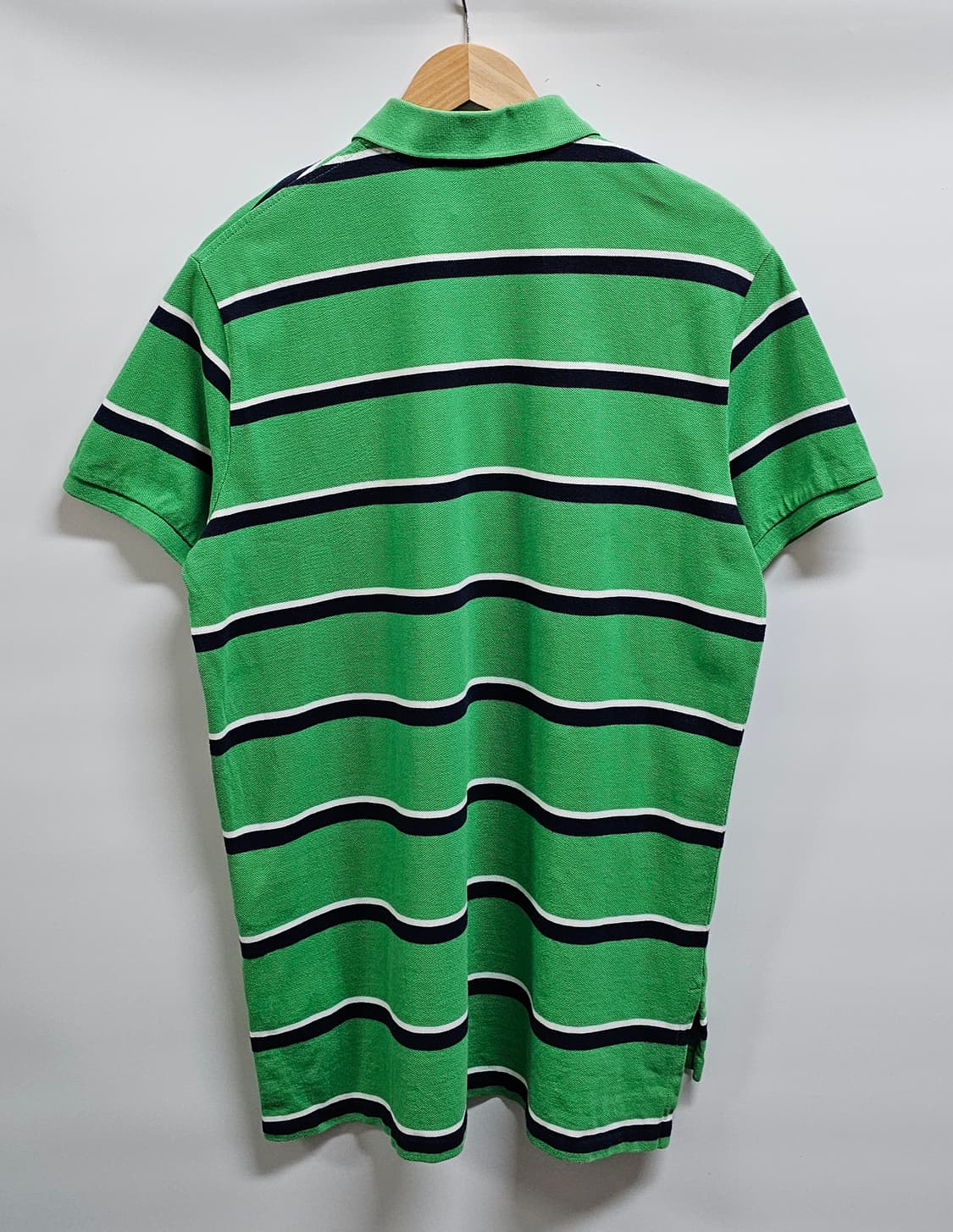 폴로랄프로렌 그린 스트라이프 반팔 카라티 L 상품이미지2