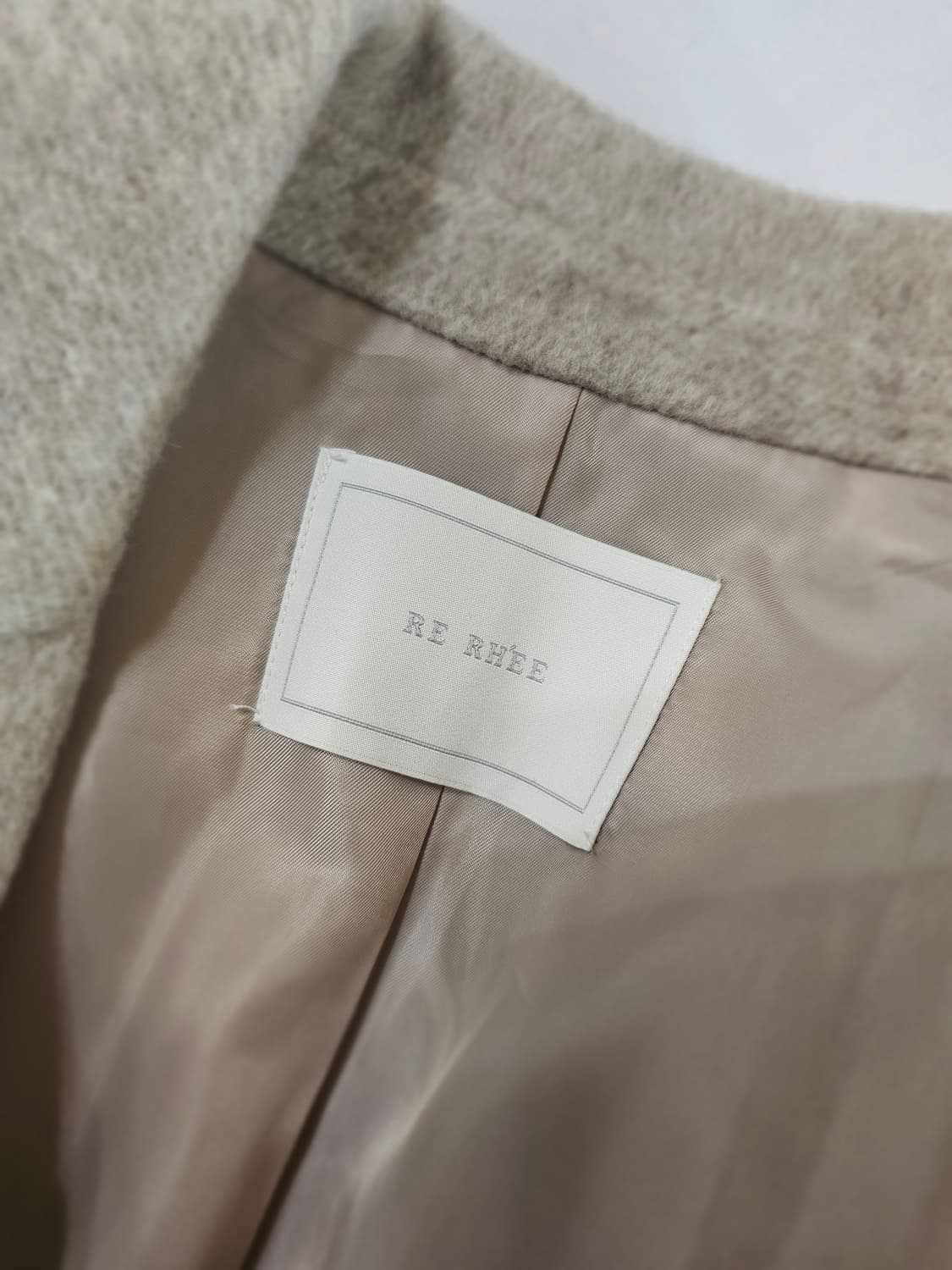 [sm] 리이 RE RHEE 앙고라 실크 핸드메이드 자켓 라이트 브라운 상품이미지8