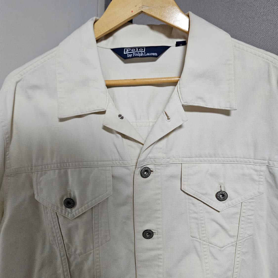 폴로 화이트 코튼 트러커 상품이미지3