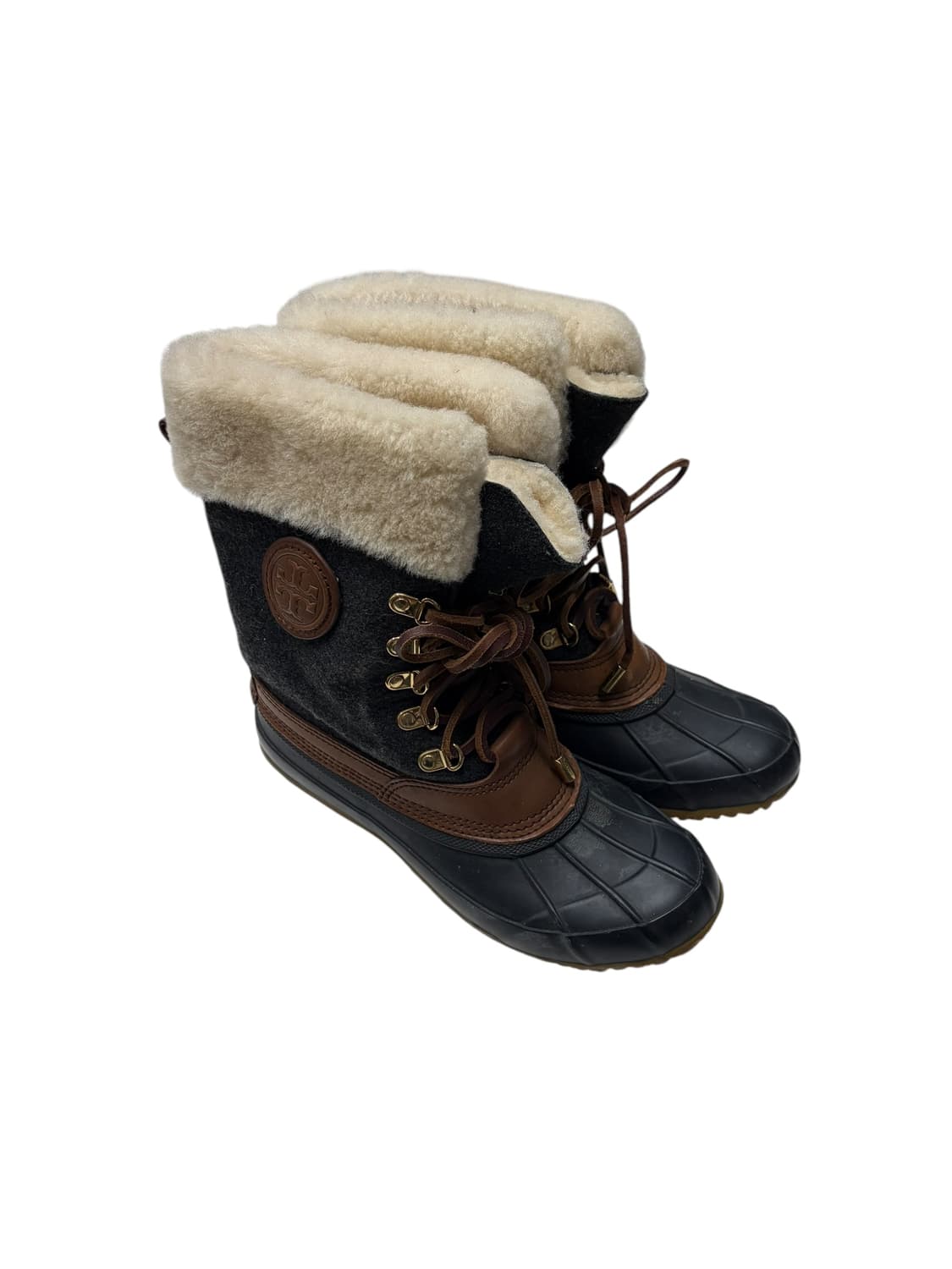 220) Tory Burch 퍼 트림 윈터 부츠 상품이미지1
