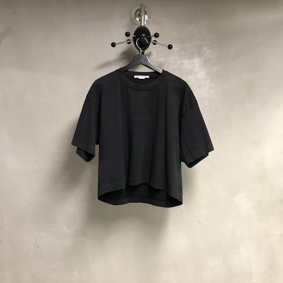 아크네 스튜디오 블랙 반팔 티셔츠 XS(W) 상품이미지1