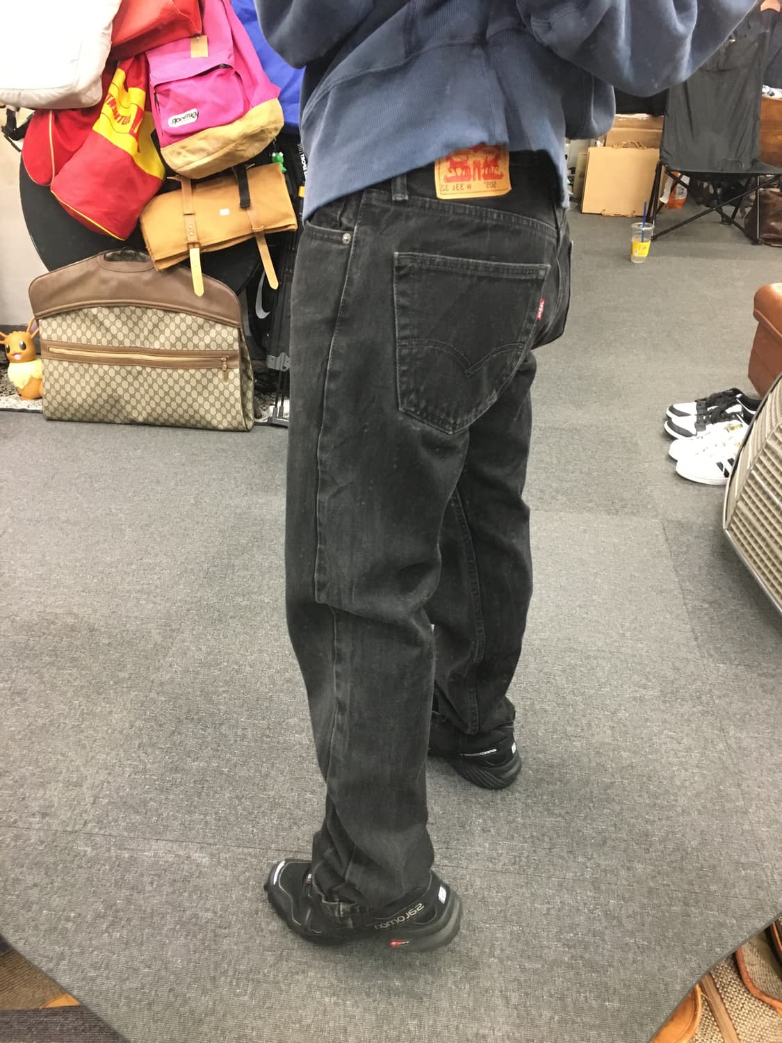 Levis 리바이스 505 흑청 데님팬츠 상품이미지2