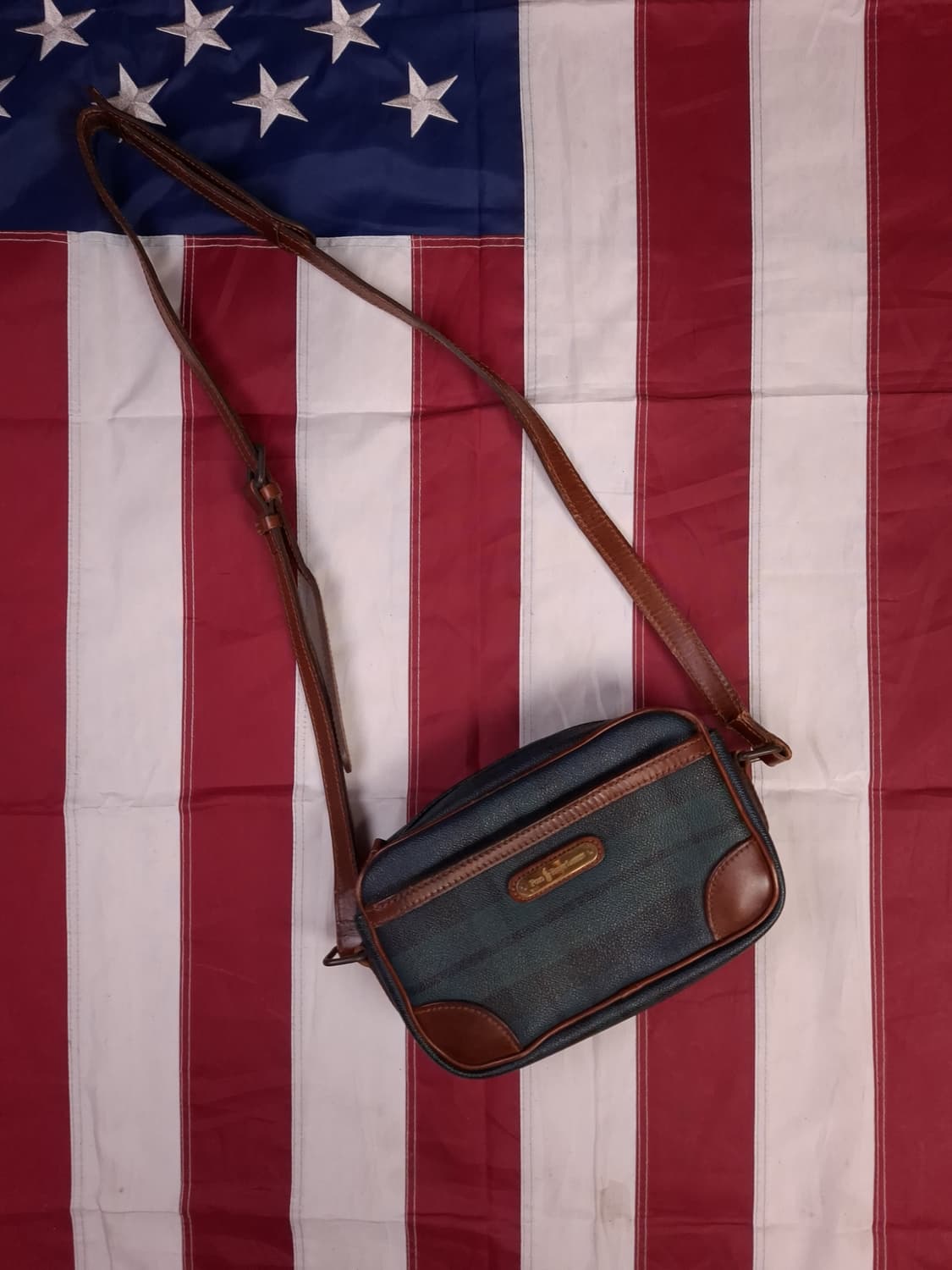 오리지날 폴로랄프로렌 체크 미니 크로스백 상품이미지1