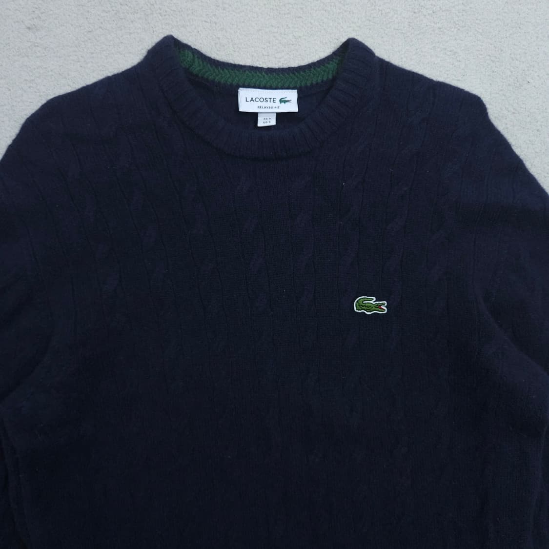 라코스테 케이블 니트 s 네이비 상품이미지2
