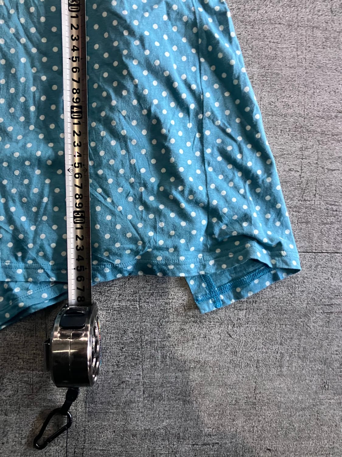 일본빈티지 Atellerequal 하구미모리걸 할메카지 도트 반팔티셔츠 상품이미지3