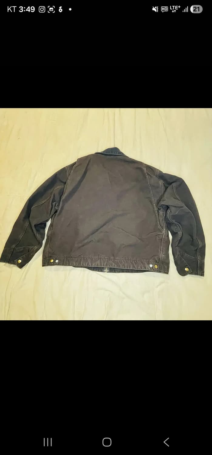 칼하트 J97 디트로이트 자켓 다크 브라운(DKB) 판매 상품이미지3