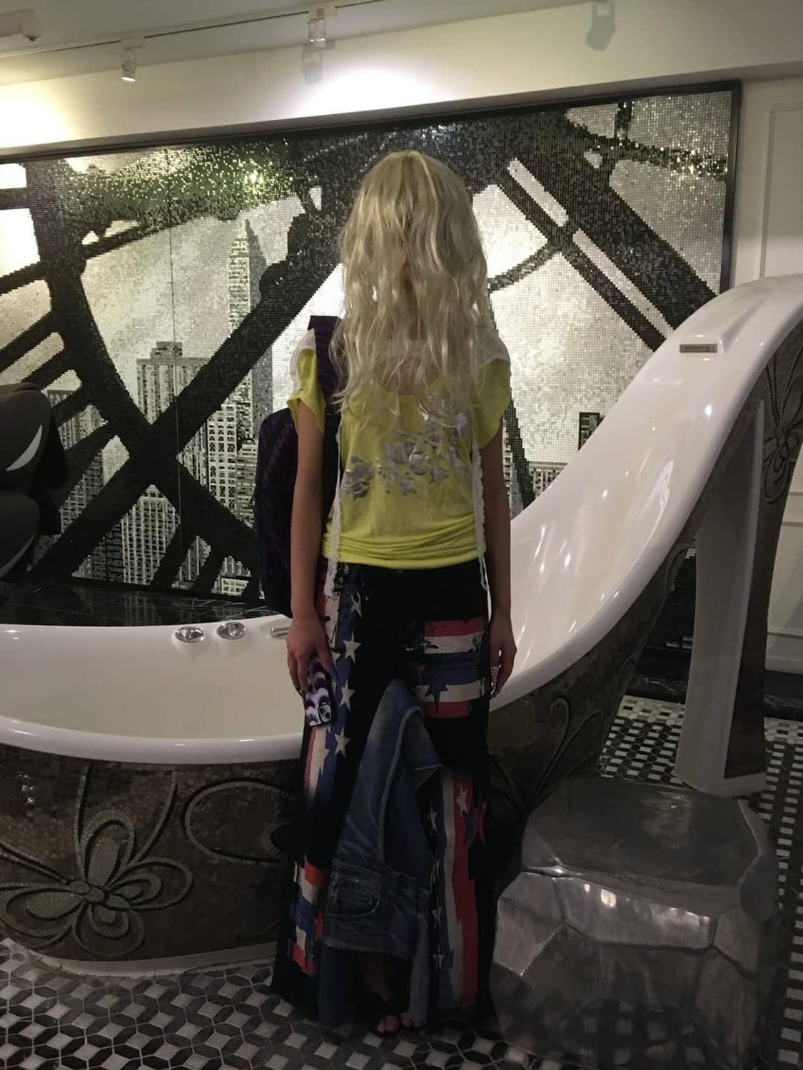 UK denim skirt 상품이미지6