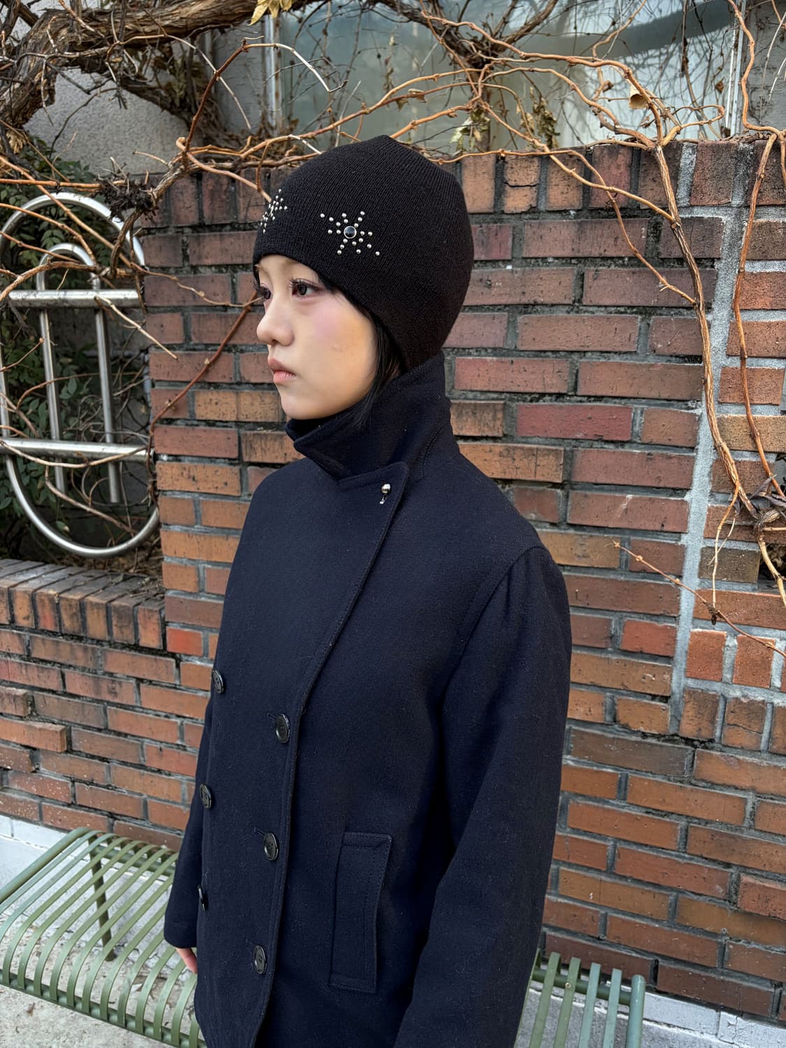 JEAN PAUL GAULTIER  자수 디테일 울 숏 피코트 상품이미지1