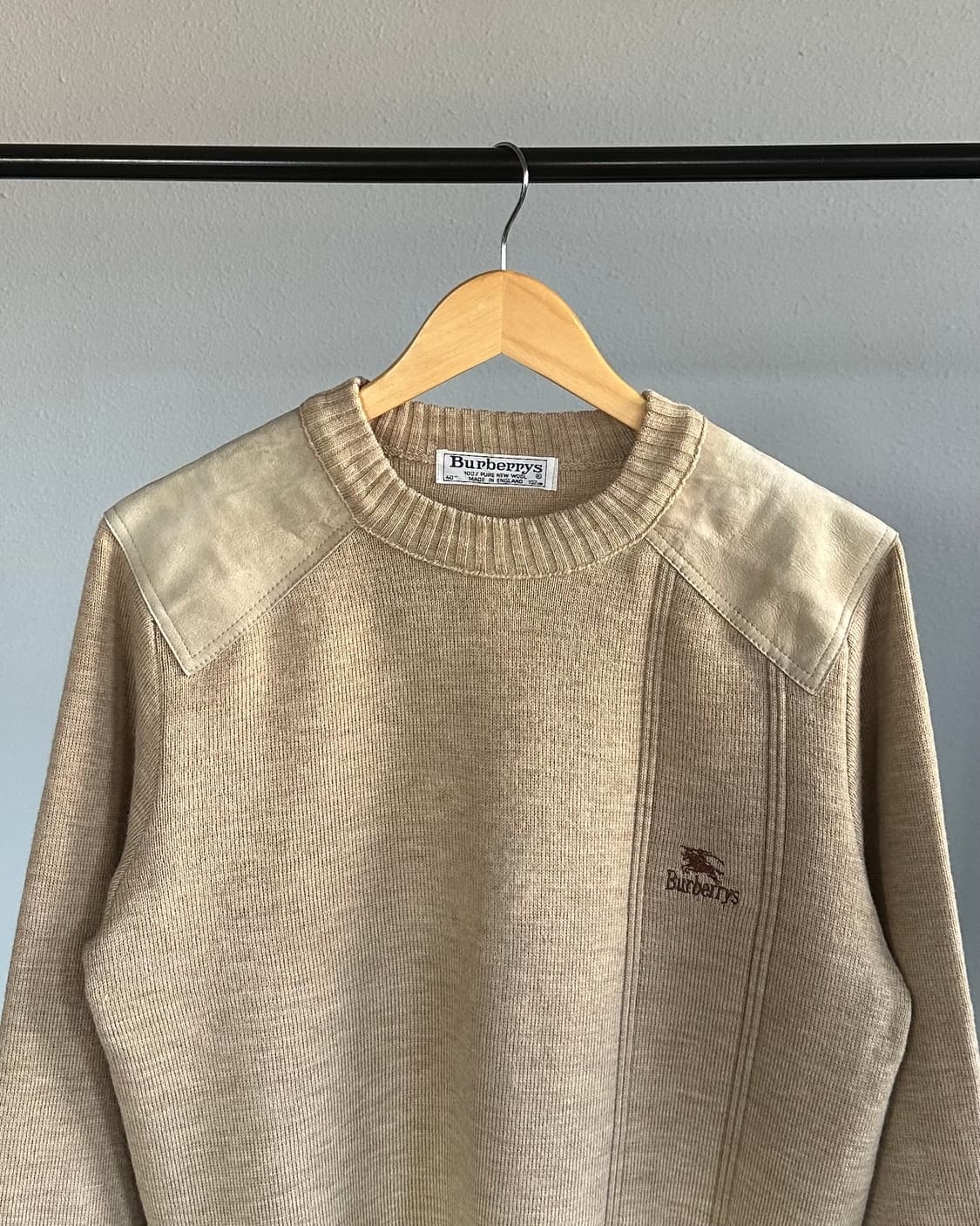 [M-L]버버리 BURBERRYS 퓨어울 잉글랜드산 코만도 니트 상품이미지2