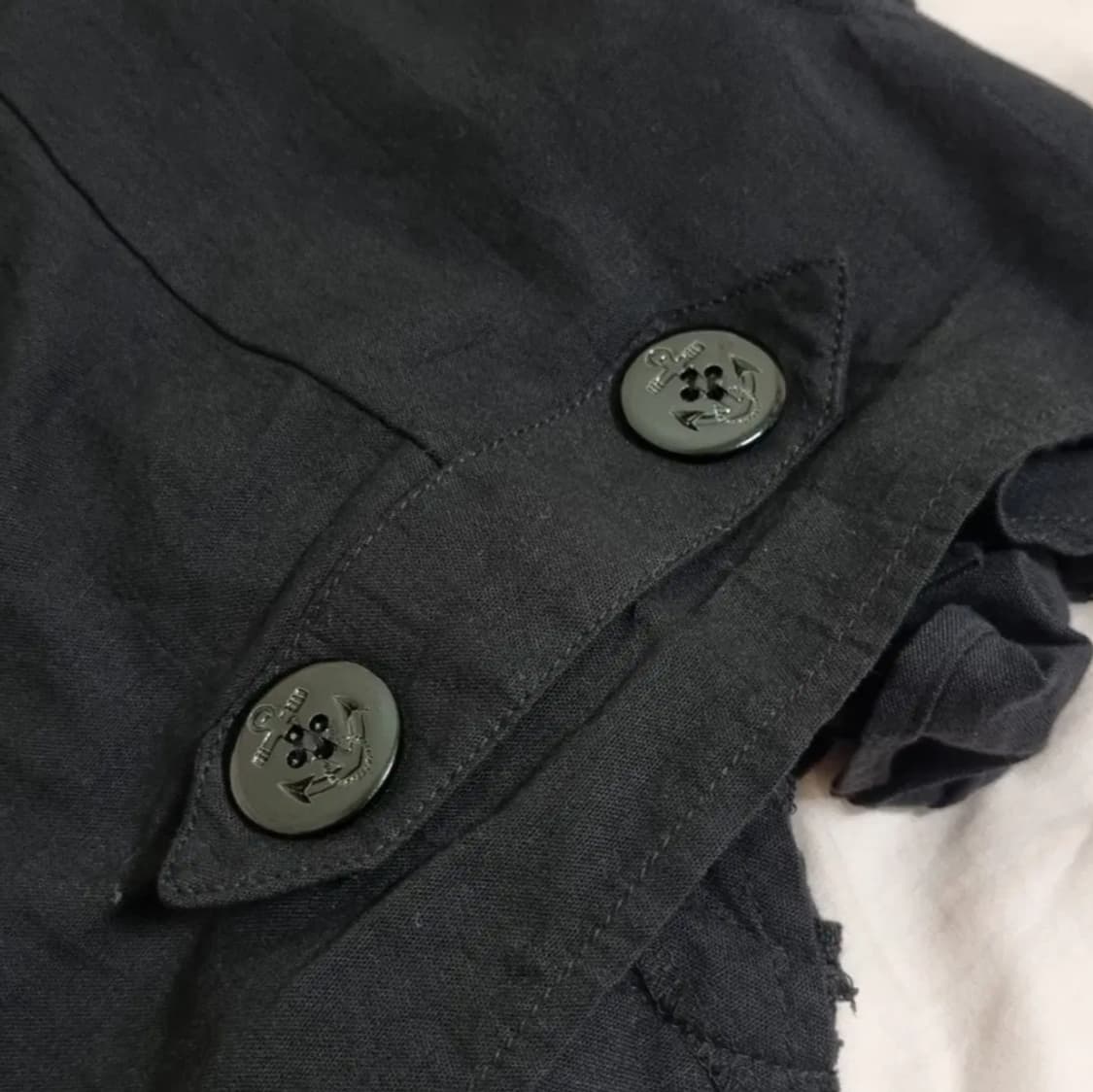 빈티지 공겜여주 고스로리 갸루 베스트 반팔 블라우스 세트 상품이미지3