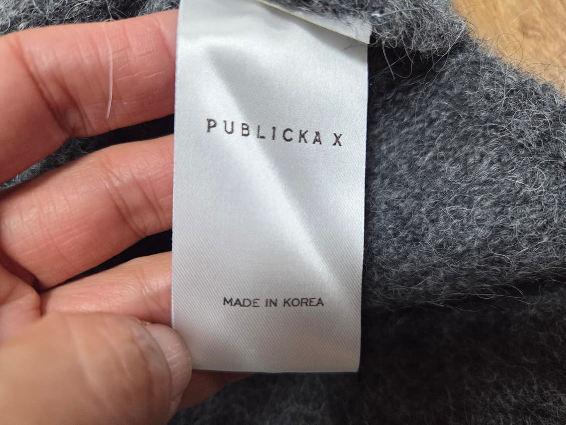 퍼블리카엑스(PUBLICKAX) 벨소매 알파카 울니트 55-66 새상품 상품이미지8