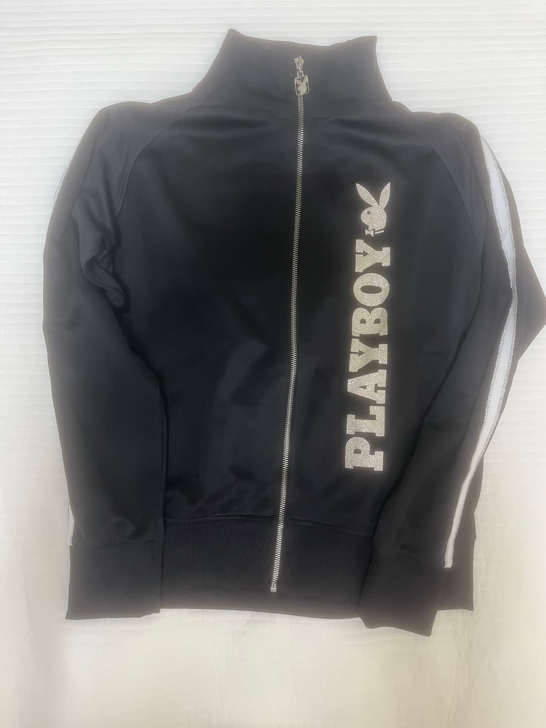 플레이보이 실버 글리터 프린팅 져지 상품이미지3