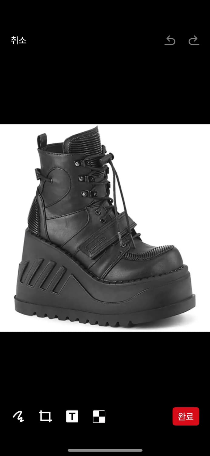 데모니아 스톰프 240 고스 펑크 y2k 플랫폼 부츠 워커 통굽 상품이미지1