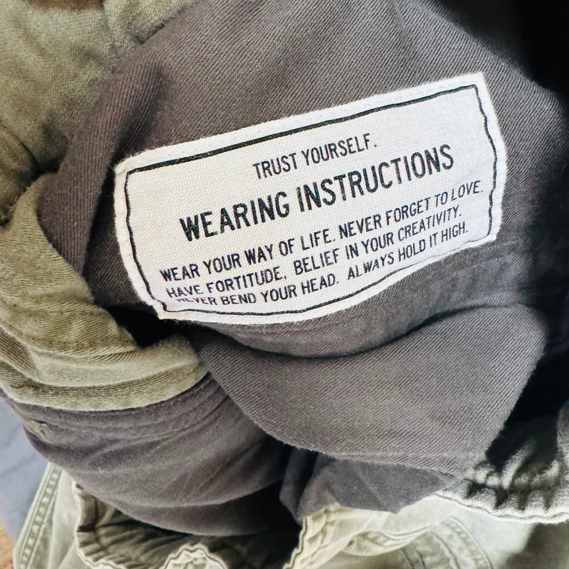 미하라야스히로 25ss 카고 바지 올리브그린 상품이미지6