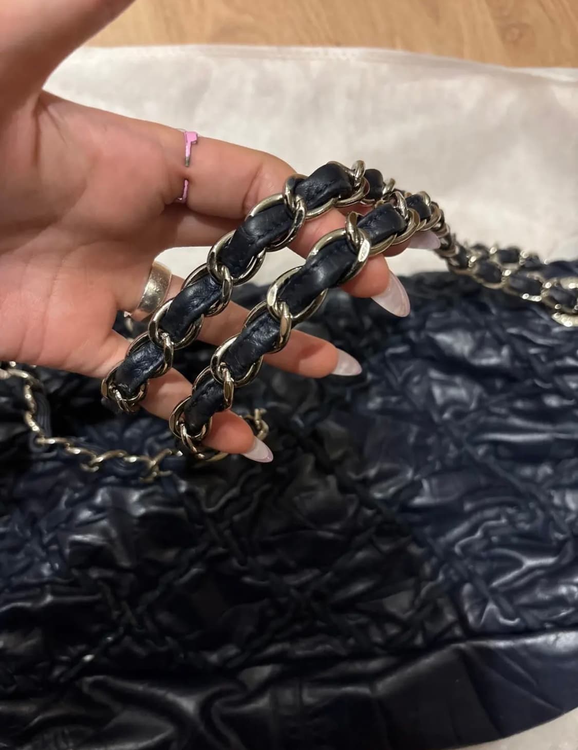 샤넬 와일드스티치 네이비 상품이미지4