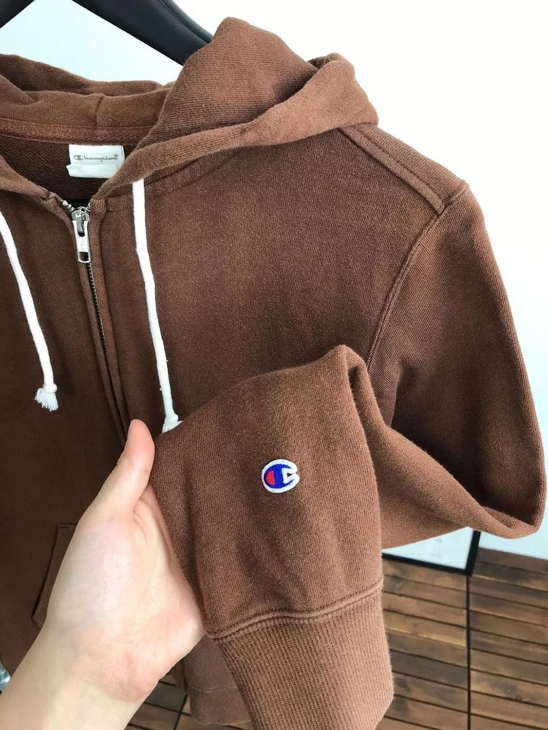 Champion Brown Zip Hoodie 상품이미지5