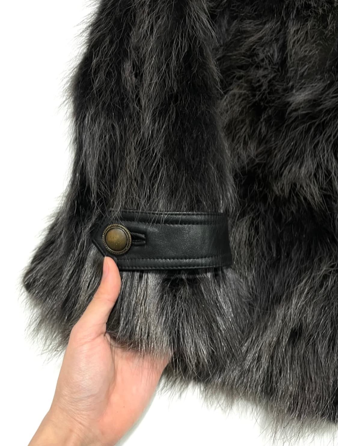 빈티지 라쿤 퍼자켓 그레이 상품이미지4