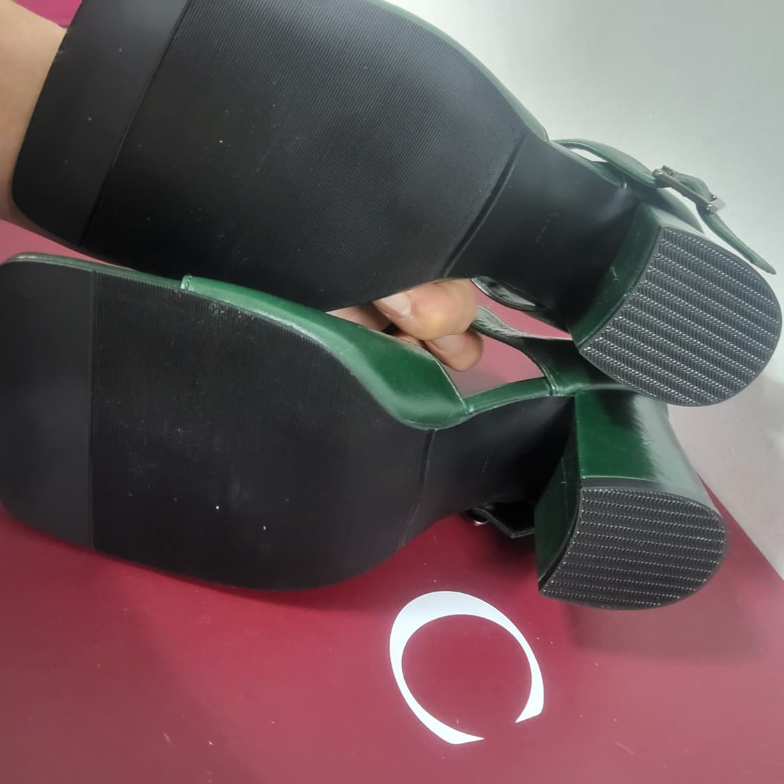 새상품 드레곤블루스 여름 샌들 힐 슬링백 여자구두 35.5 225 귀욤 상품이미지3