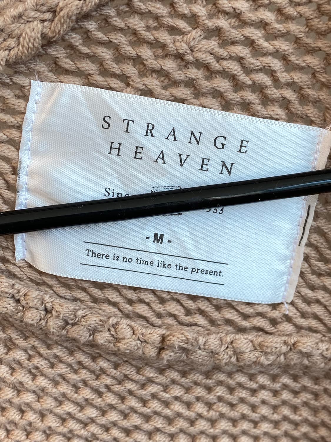 STRANGE HEAVEN 베이지 니트 오픈가디건(M) 상품이미지8