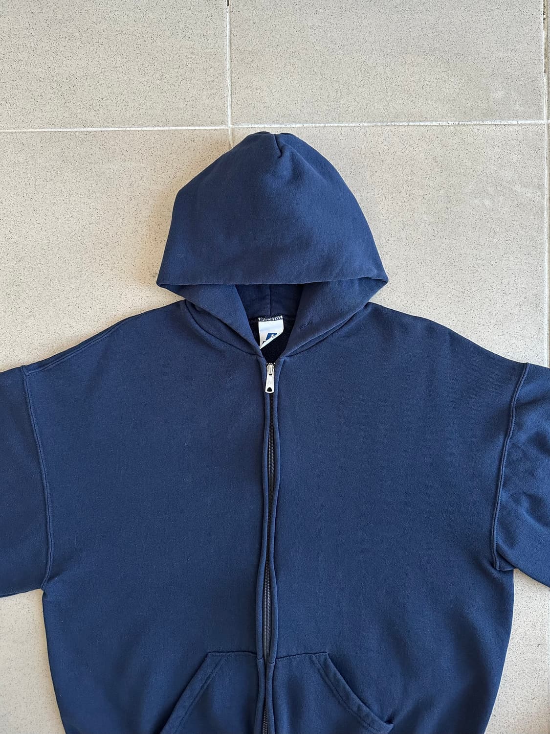 00s 빈티지 러셀 후드집업 네이비 L 상품이미지4
