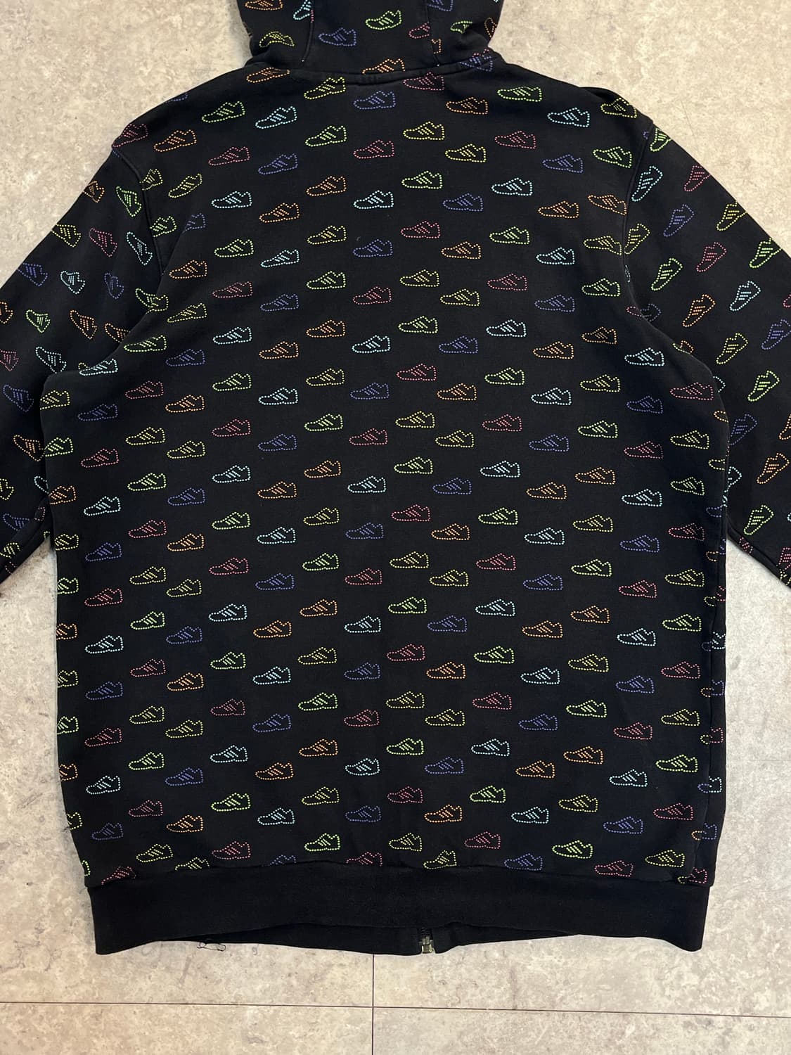 아디다스 슈즈 패턴 후드집업 블랙 105 #csz3239 상품이미지7