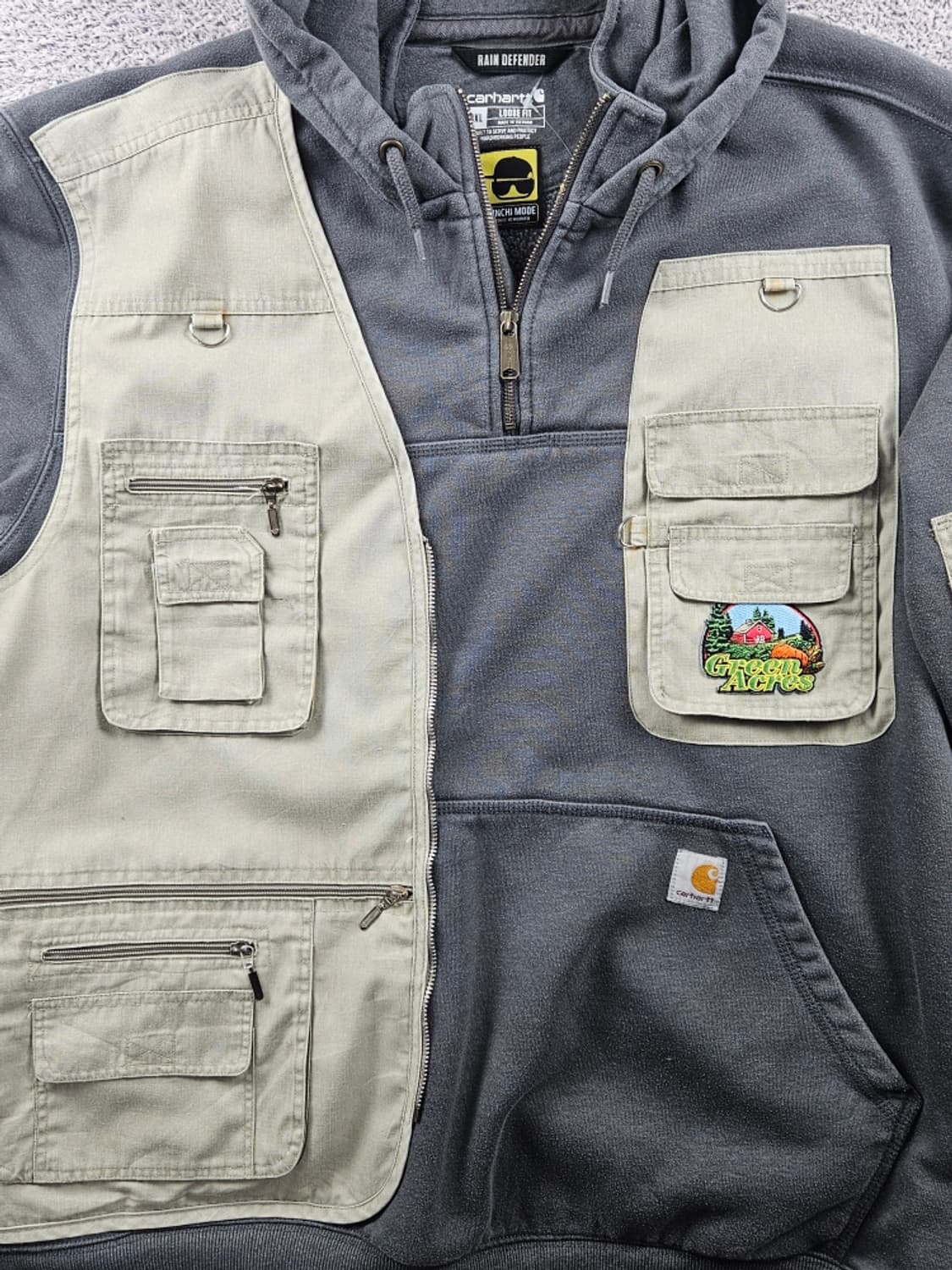 칼하트 포켓 베스트 커스텀 스웻 후드 티셔츠 ( 3XL ) / 10987 상품이미지10