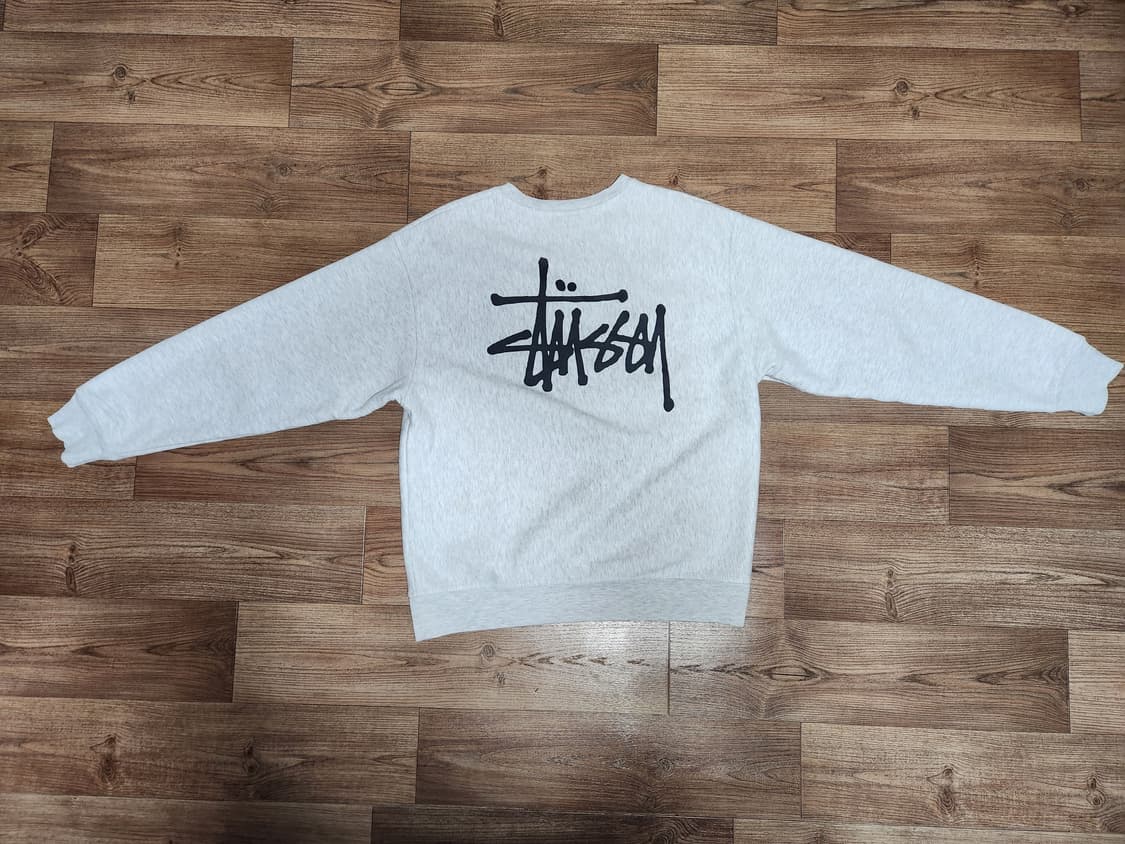 스투시 애쉬 헤더 맨투맨 M 판매 상품이미지1