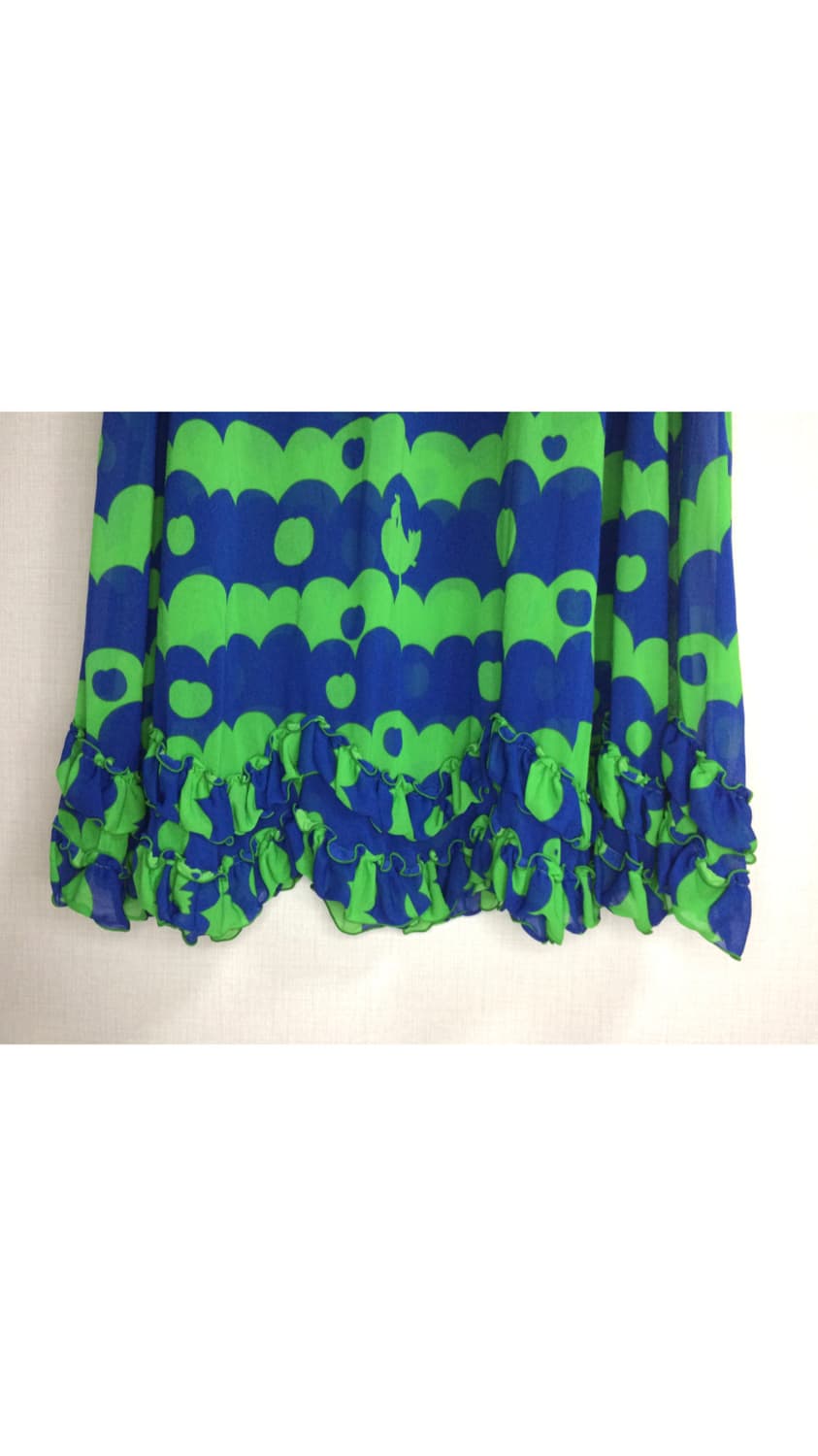 Ne-net 네넷냐 그린 블루 레이어드 셔링 원피스 상품이미지4