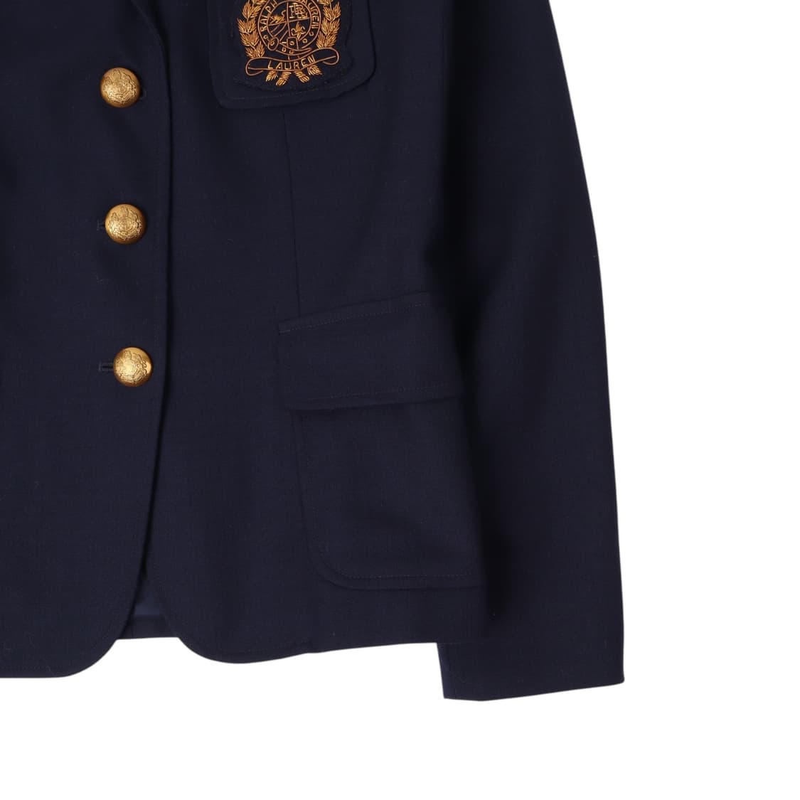로렌 랄프로렌 네이비 크레스트 금장 3B 자켓 상품이미지4