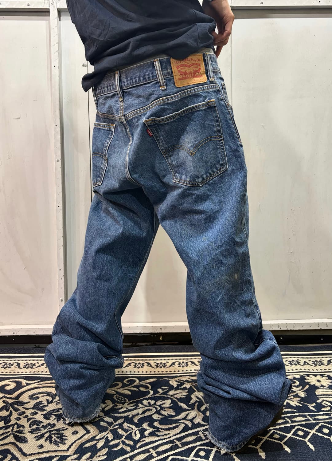 90s LEVIS 517 denim boots cut pants 상품이미지5