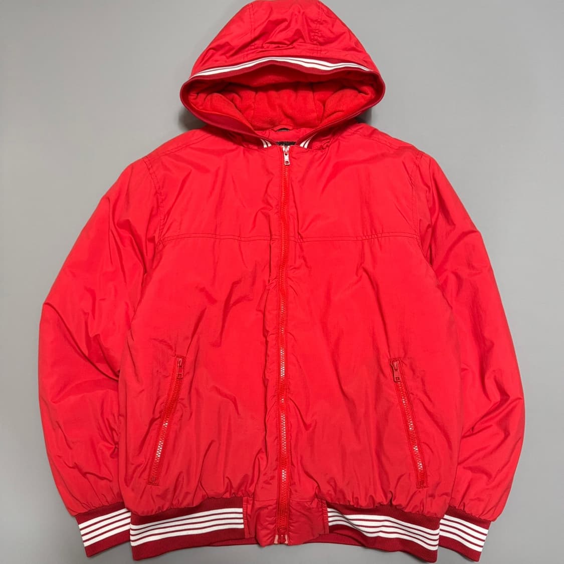스투시 GEAR 레드컬러 나일론 혼방 퍼프 써모라이트 후드 패디드 자켓 상품이미지10