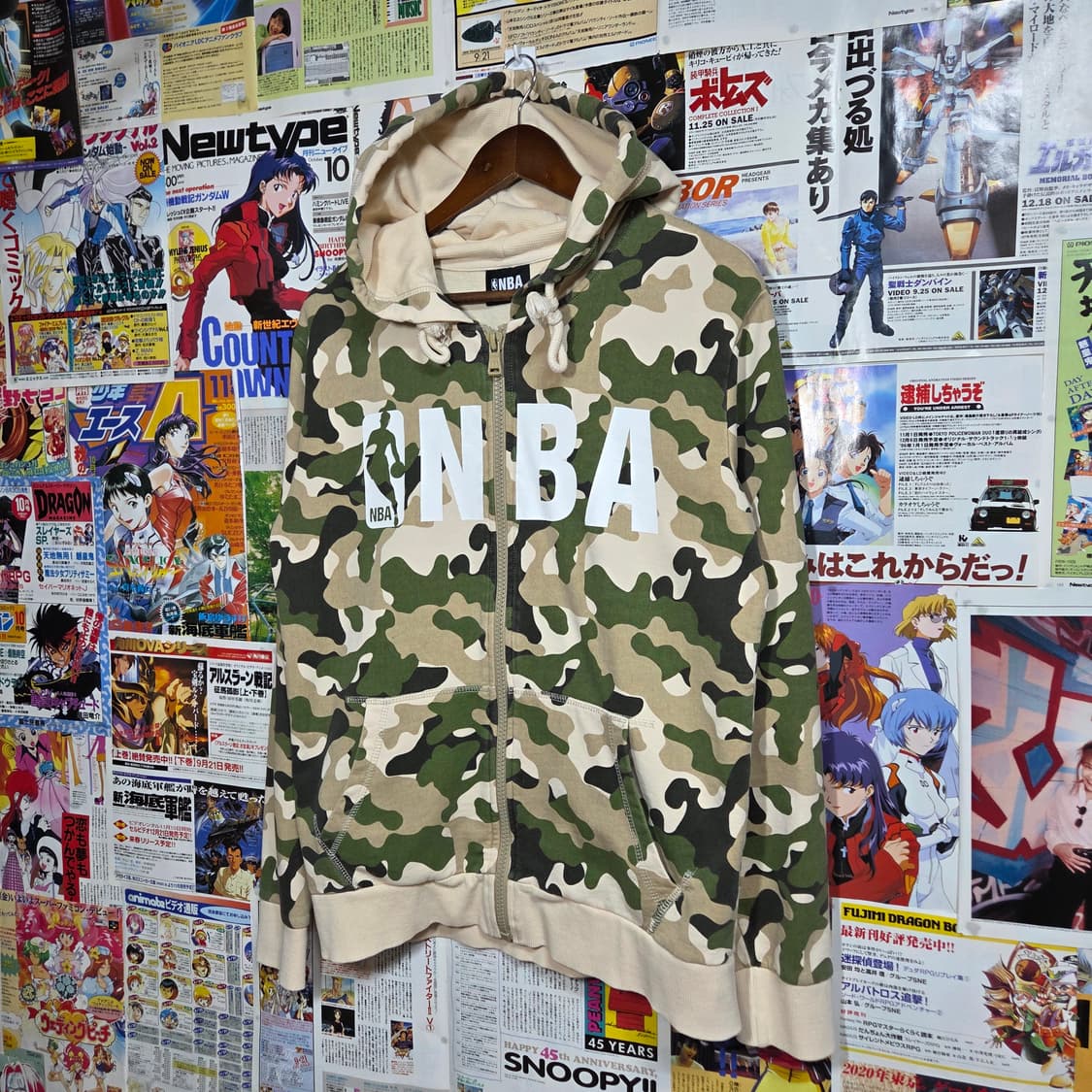 엔비에이 카모플라주 밀리터리 후드 집업 상품이미지2