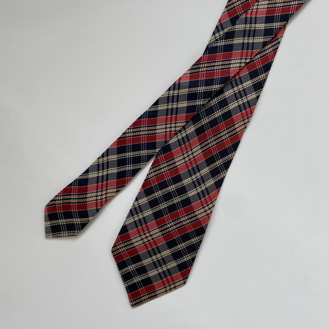 꼼데가르송 명품 정품 체크 넥타이7.3cm 상품이미지1