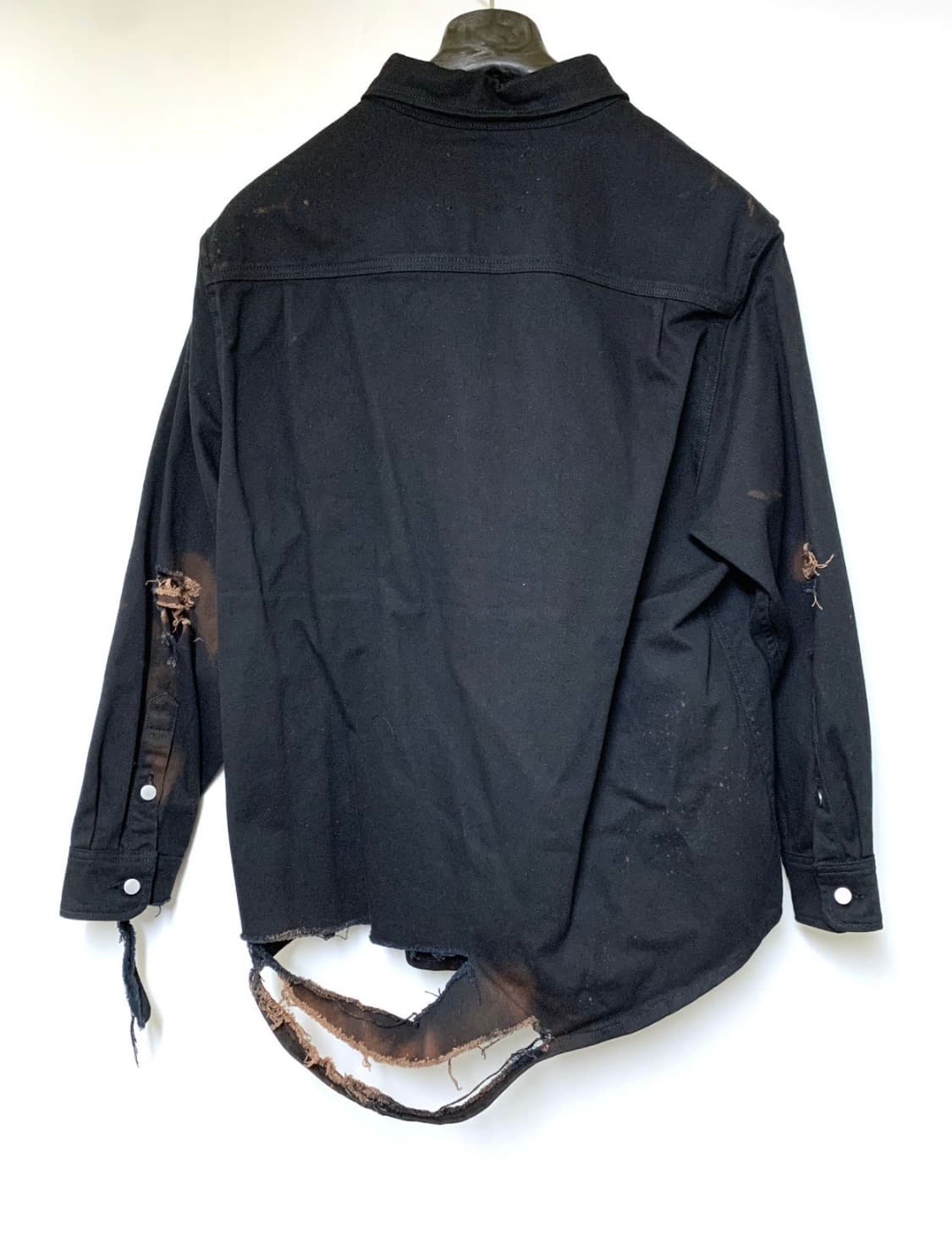 424 destroyed denim over shirt 상품이미지4