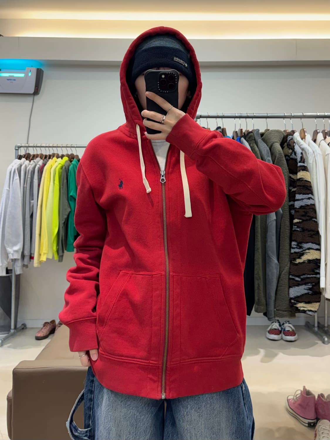 폴로 랄프로렌 와플 후드집업 상품이미지5