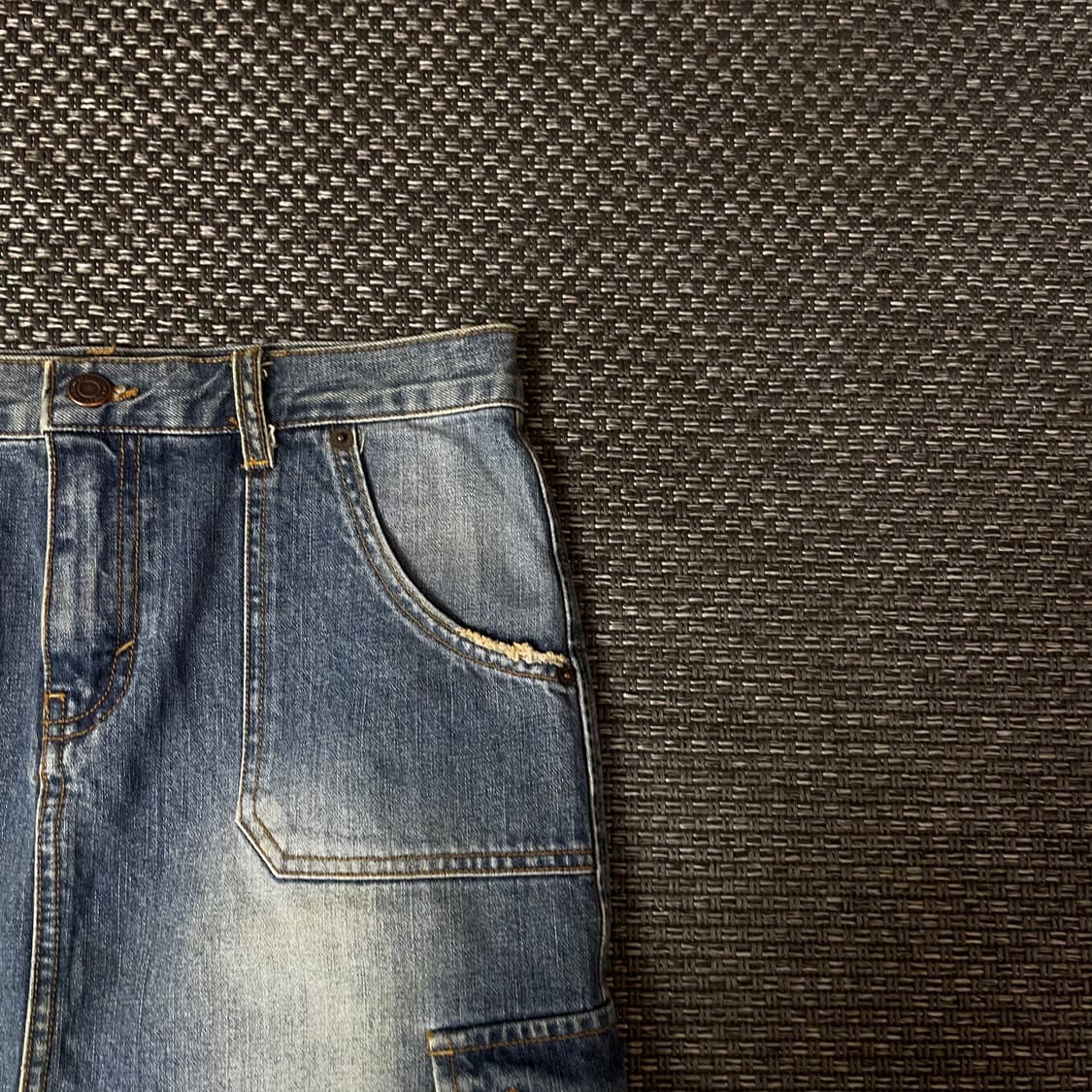 (28) 마루 데님 카고 H라인 스커트 상품이미지3