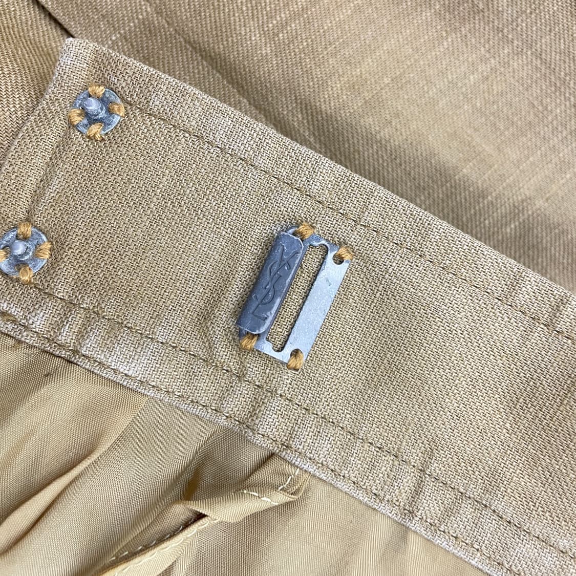 올드 입생로랑 린넨 스커트 상품이미지5