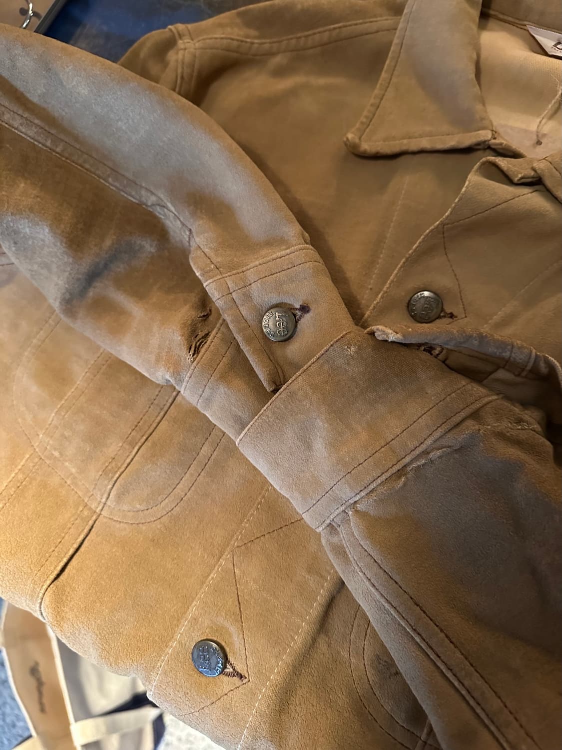 70s USA LEE 빈티지 리 몰스킨 트러커 자켓 101j 220j 상품이미지9