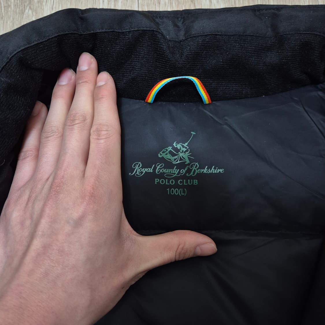 폴로 클럽 사이드와펜 미디엄 덕다운 롱패딩 점퍼 L(100) 상품이미지6