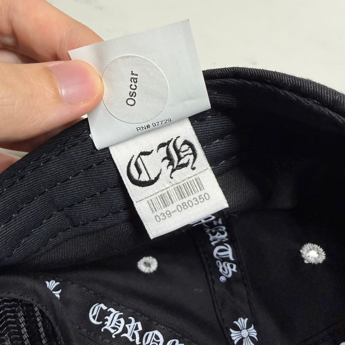 레어) 크롬하츠 세메터리 가스 스테이션 세메터리 캡 모자 블랙 OS 상품이미지9