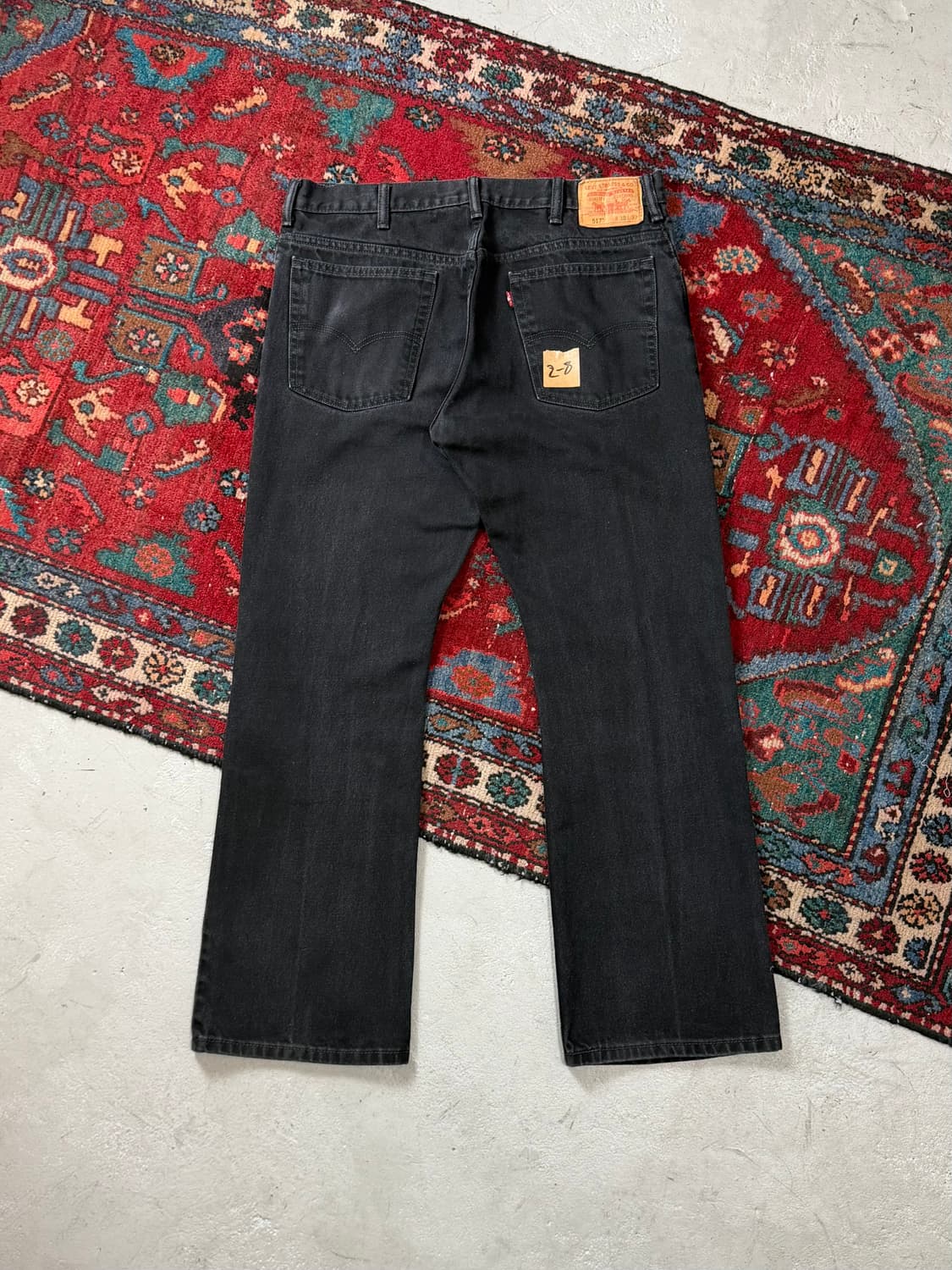 00's 빈티지 리바이스 517 블랙 부츠컷 리바이스 플레어진 상품이미지4