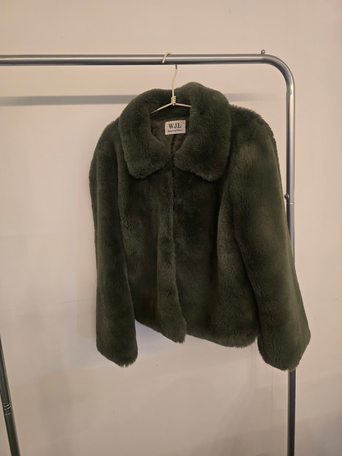 올리브그린 카키 퍼자켓 상품이미지3