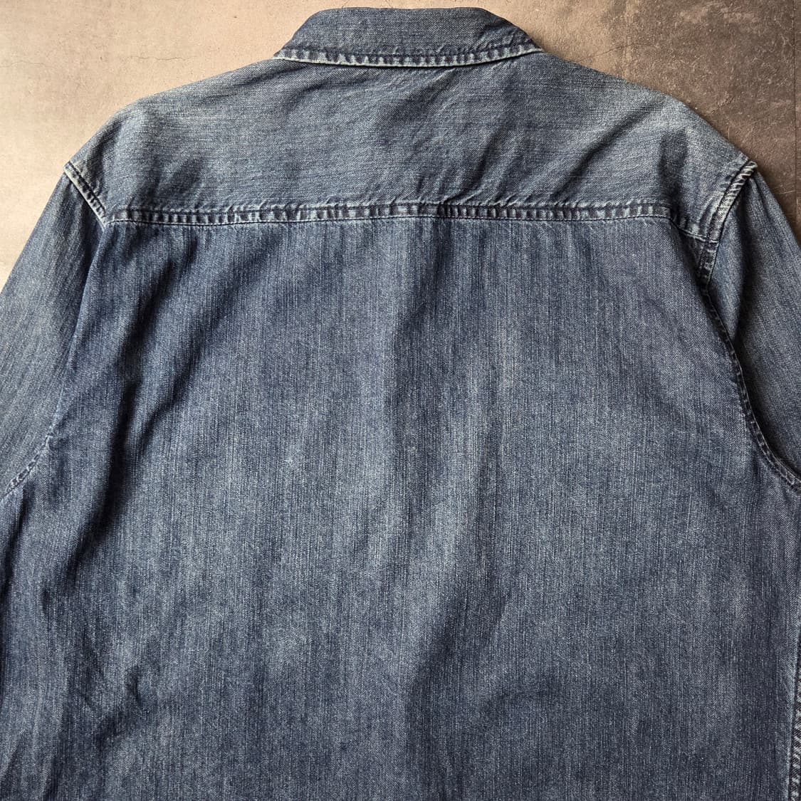 QUIKSILVER 빈티지 인디고 코튼 데님 셔츠 A00648 상품이미지7