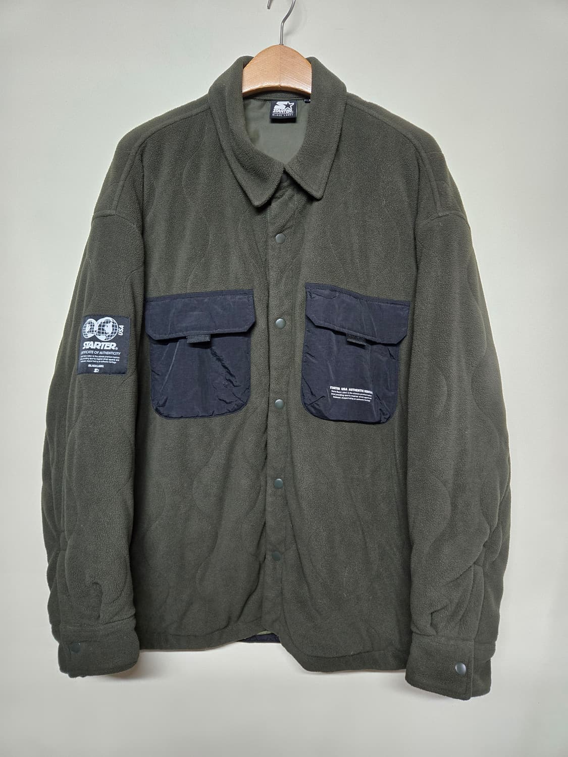 스타터 플리스 자켓 L 올리브 상품이미지1