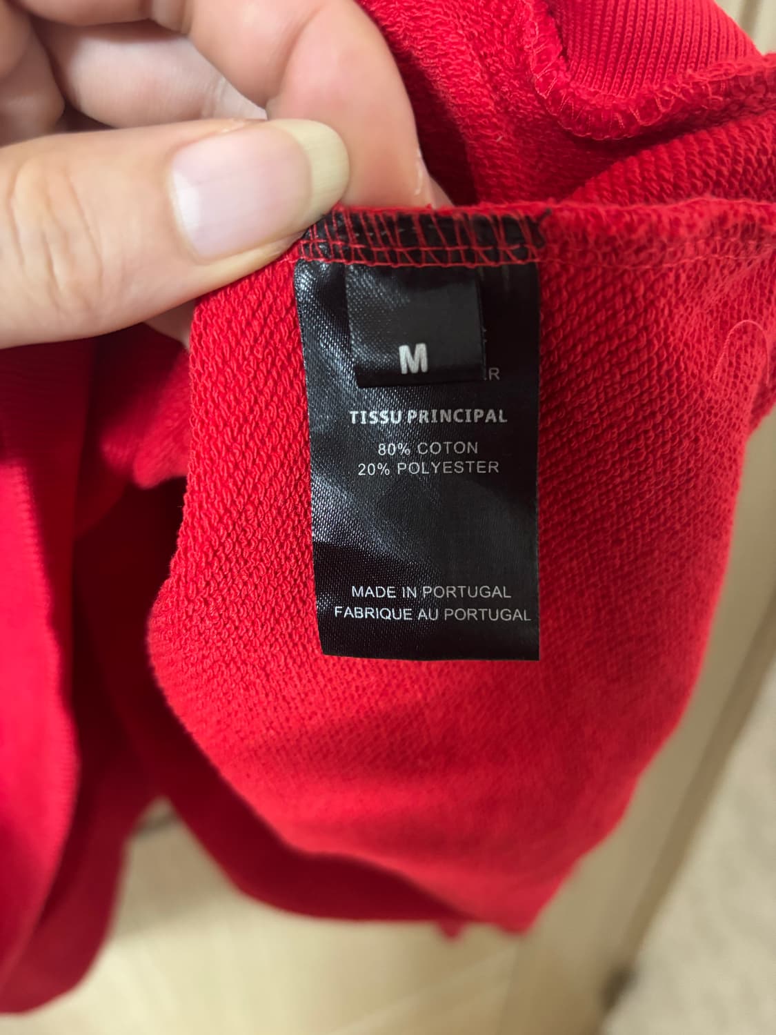 베트멍 레드 프린팅 후드티 상품이미지8