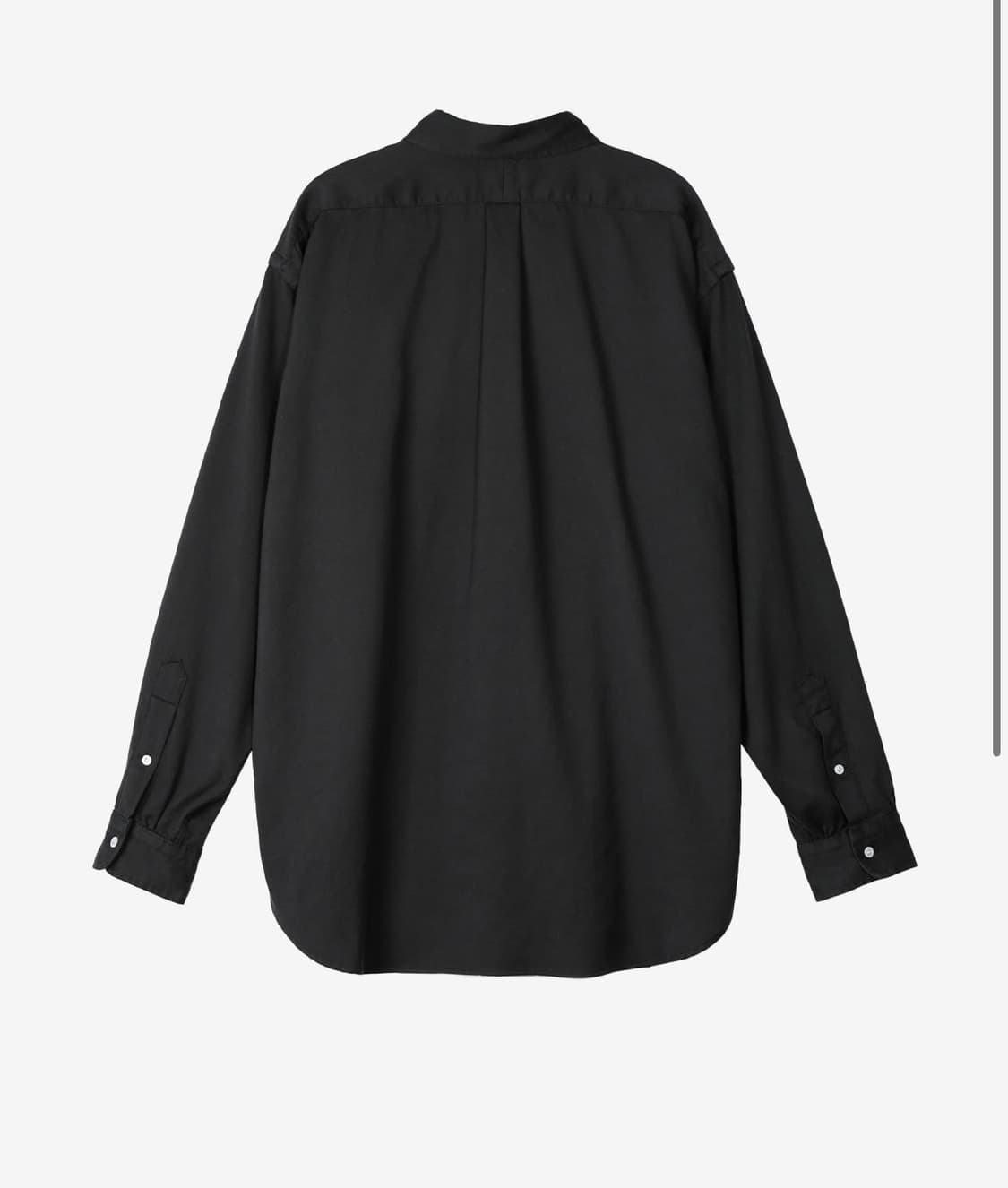 아프레쎄 더블 위브 트윌 레귤러 칼라 셔츠 블랙 25sap 02 10h 상품이미지2