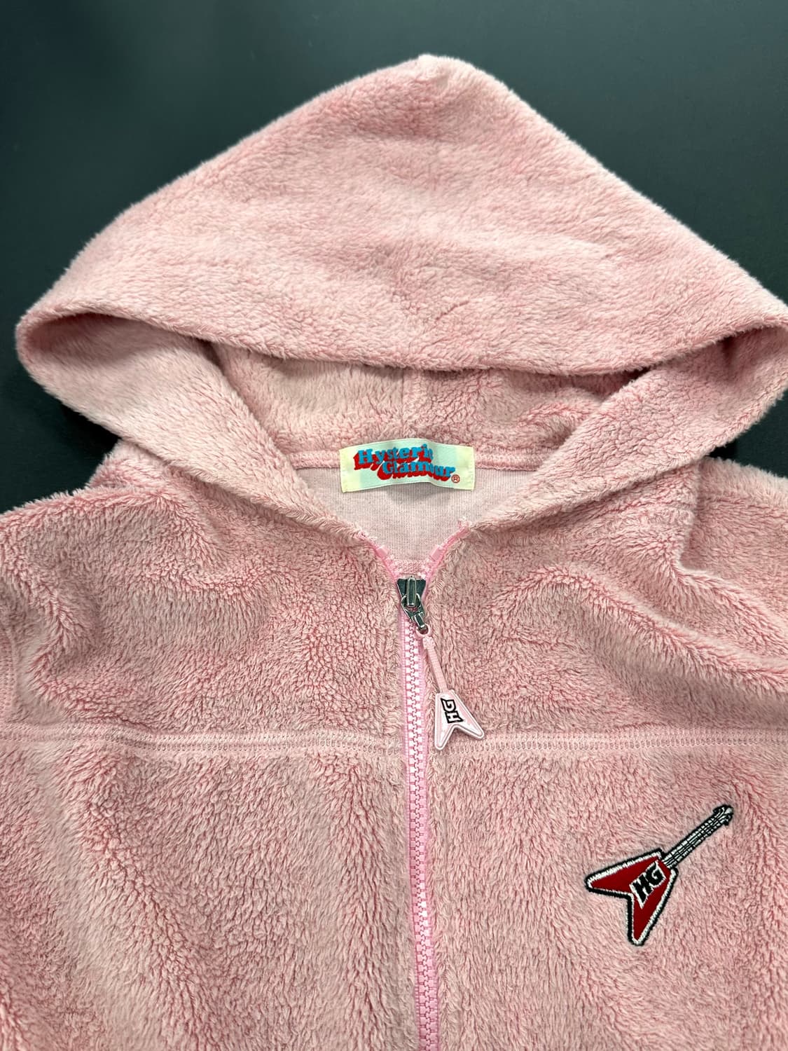 히스테릭글래머 HG Rock 딸기우유 플리스후드집업 상품이미지8