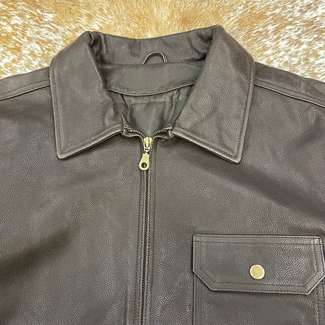 Vintage leather jacket 상품이미지2