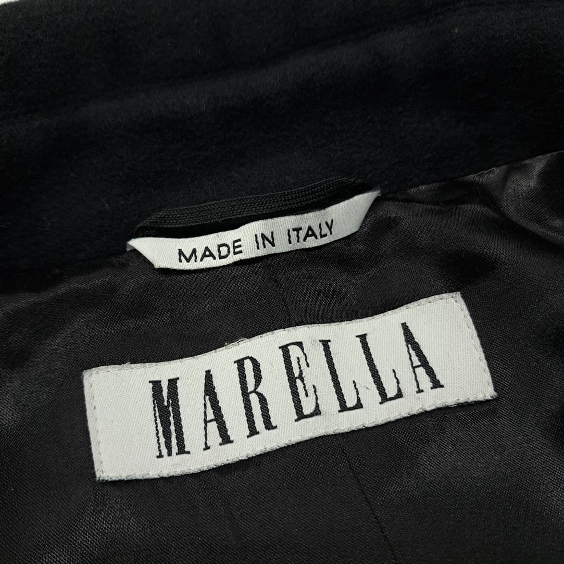 CL088 M 마렐라 이태리판 버진 울 앙고라 블렌드 하프 코트 상품이미지3