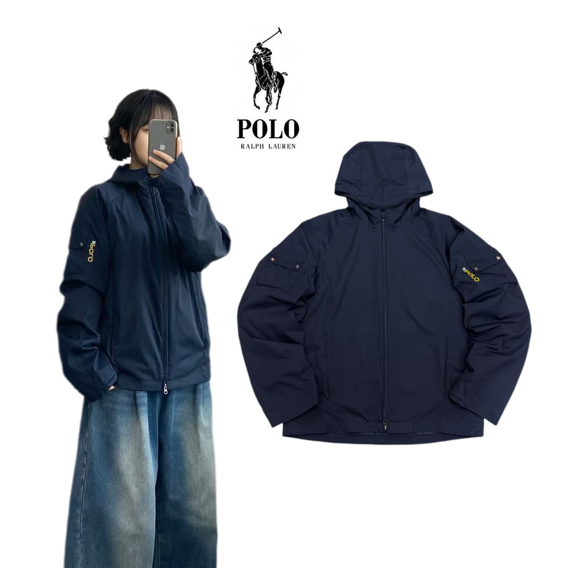 폴로 고프코어 풀오버 바람막이 자켓 상품이미지1